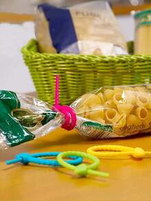 5/10/20 硅胶可重复使用线缆整理器绕线带、多功能紧固套、线缆管理袋、食物收纳袋、耳机线夹