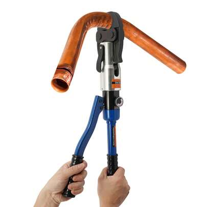 Alicates de crimpado profesionales, crimpadora hidráulica, crimpadora hidráulica con 10 pares de herramientas azules