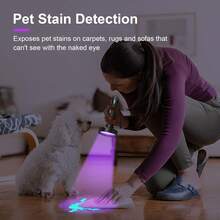 Ultraviolet Blacklight Flashlight, High Power LED Handheld UV Flashlight, Upgraded High Brightness Blacklight Detector, Can Be Used To Detect Dog Urine, Scorpions And Bed Bugs