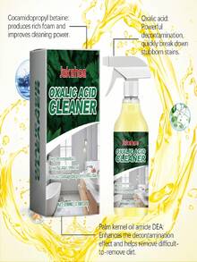 Oxalic Acid Cleaner - Toilet Bowl Cleaner, Removes Stains And Urine Residue. It Can Be Used Frequently For Daily Cleaning. Sodium Sulfate And Urea Accelerate The Dissolution Of Dirt, Improving Cleaning Efficiency. Even Stubborn Stains Can Be Quickly Removed. Saves Time And Effort, With A Simple And Efficient Cleaning Process. Long-Lasting Cleaning Effect, Reducing The Hassle Of Repeated Cleaning.