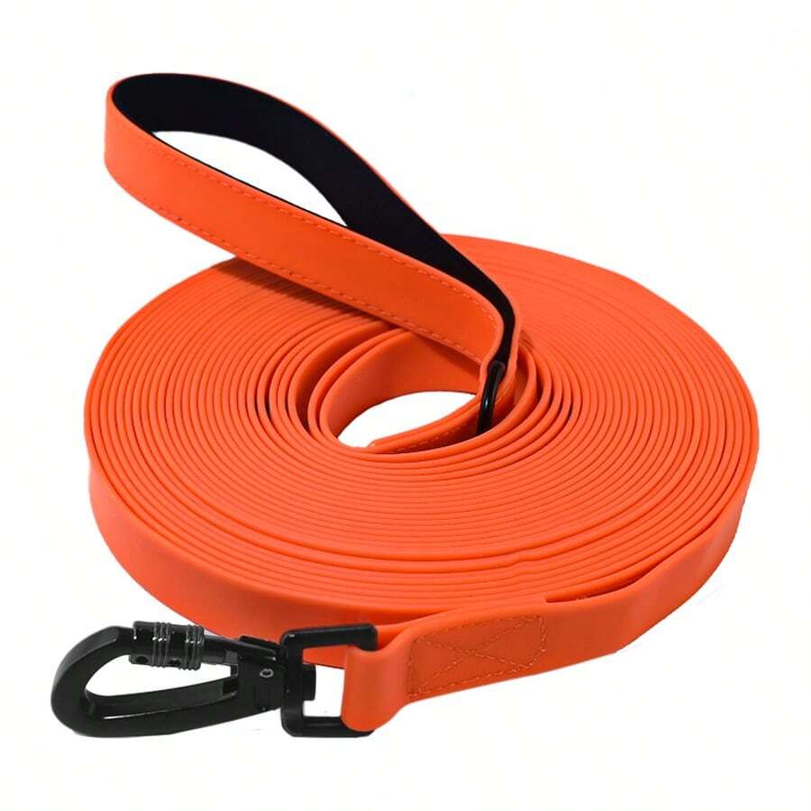Waterproof Dog Leash, Dog Traction Rope, Easy To Clean Traction Rope, Reflective Recall Training Tracking Rope, Suitable For Small, Medium And Large Dogs, Suitable For Training, Beach, Yard, Play, Camping - Can Be Used With Waterproof Collar - Premium Dog Leash - Orange - View 1