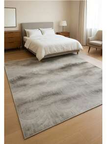 Made In Turkey Non-Slip Gel Backed Area Rug – Stain Resistant, Anti-Static, Allergy-Friendly Soft Carpet – Available In 50x80 Cm, 80x150 Cm, 100x150 Cm - Grey - View 2