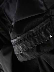 Teenage Couple Summer Tactical Camping Trousers Ripstop Quick Dry With Large Pockets For Trekking Fishing Hiking Work Sports - 黑色 - 查看 3