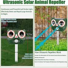 Outdoor Animal Repellent Device, Variable-Frequency Ultrasonic Rodent Repellent Device, Multi-Level Adjustable Infrared Sensing Bird Repellent Device
