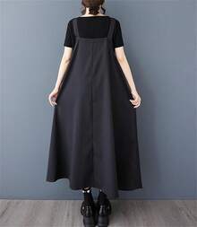 Women Long Dresses - 黑色 - 查看 4