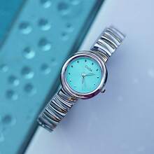 1pc CILOA Petite Elegant Small Dial Luxury Stainless Steel Strap Women's Waterproof Quartz Watch