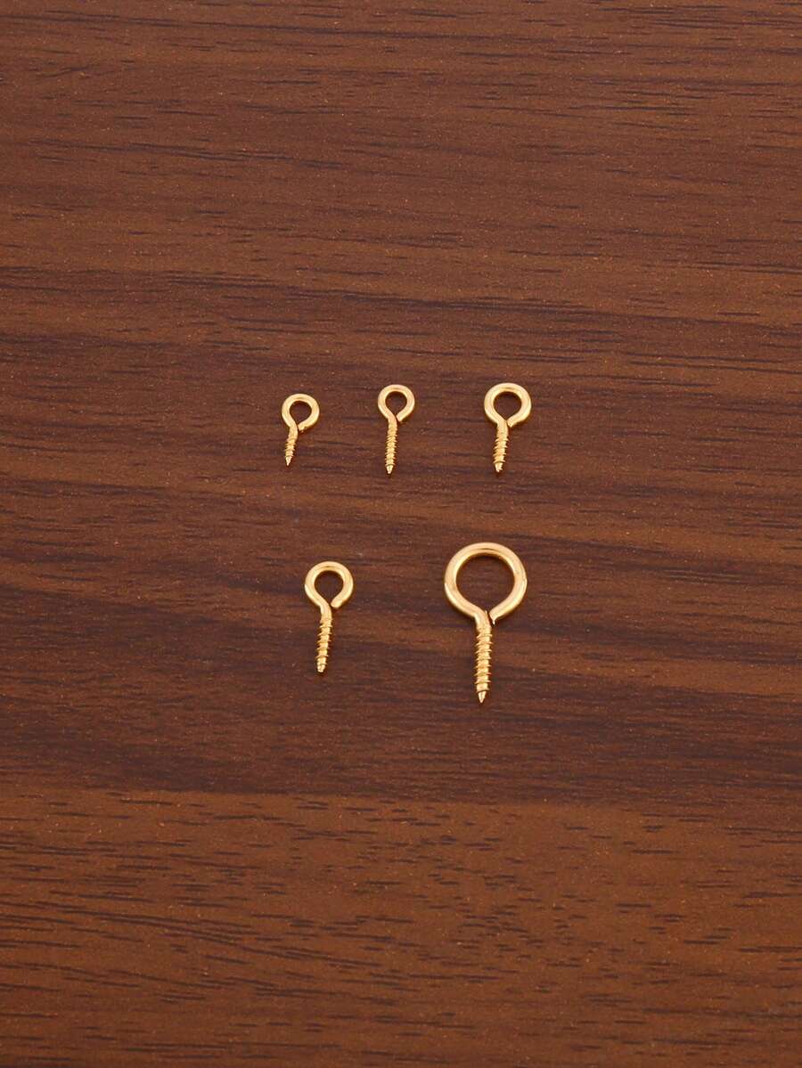 50Pcs/Lot 10/12/17.5mm 304 Stainless Steel Small Tiny Eye Pins Fit DIY Handmade Supplies Eyepins Hooks Eyelets Screw Threaded Clasps Hooks For Jewelry Making Finding Accessories - Sheep Eye Spiral Needle - View 1