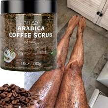 Exfoliante de café Arábica MELAO - Exfoliante para pieles lisas y resplandecientes | Reduce estrías, acné y celulitis | Regalo para amantes del café - Café - Ver 1