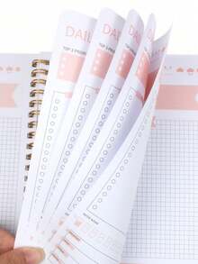 Trees 1 Undated Daily To-Do List Planner - Pink - View 6