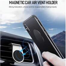 1 pièce Support de téléphone magnétique en forme de L, support universel vertical et horizontal pour aération de voiture pour téléphone portable et tablette compatible avec , téléphone Android, cadeau pour anniversaire, famille, amis pour support de téléphone pour aération de voiture, accessoires de voiture, applicable à divers modèles de téléphones Apple