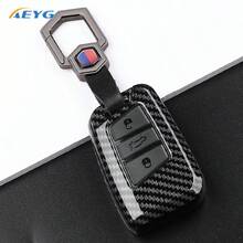 Funda protectora de fibra de carbono ABS para llave de coche, apta para Passat Magotan B8, Skoda Superb A7, Kodiaq - Carcasa inteligente para llave