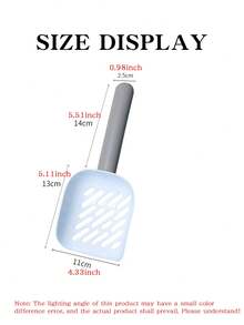 3PCS Hole Spacing Cat Litter Scoop Set With 2 Transparent Plastic Hooks Pet Garbage Cleaning Tool Suitable For Small Spaces, Cat Shovel And Handle With Dual Color Elements Can Be Used For Christmas Gifts. Large Shovel Face With Comfortable Grip Material: PP