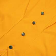 Mens Pirate Coat Steampunk Jacket Tailcoat Renaissance Jacket Halloween Hatter Costume - Yellow - View 5