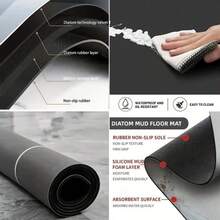 [Anti-Slip Protector] 1pc Anti-Slip Quick-Dry Modern Geometric Stripe Washer & Dryer Lid Protector Mat | Cream Highly Absorbent Top Cover For Laundry Appliances, Durable Non-Slip Surface & Decorative Design, Appliance Surface Guard, Washing Machine C