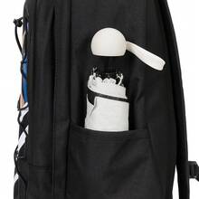 Bolsas deportivas para hombre y mujer de Four Seasons, mochilas escolares para estudiantes, mochilas para ordenador, mochilas para entrenamiento físico, viajes y montañismo HF7722-010 - Blanco y negro - Ver 8