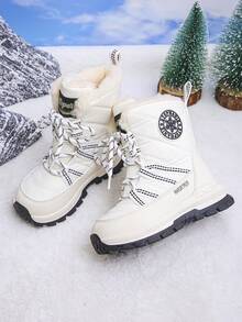 Dziecięce buty śnieżne, zimowe, ciepłe, wodoodporne, dla dziewczynek i chłopców, buty outdoorowe antypoślizgowe