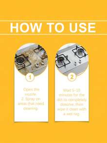 Heavy Duty Kitchen Grease Cleaning Spray - Heavy Duty Degreaser For Stove, Oven, And Kitchen Utensils - Kitchen Cleaner, Effective On Grease, Stove And Oven - Fast And Efficient!