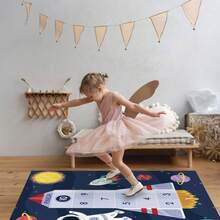 Large Non-Slip Astronaut Rug For Children's Room - Blue - View 3