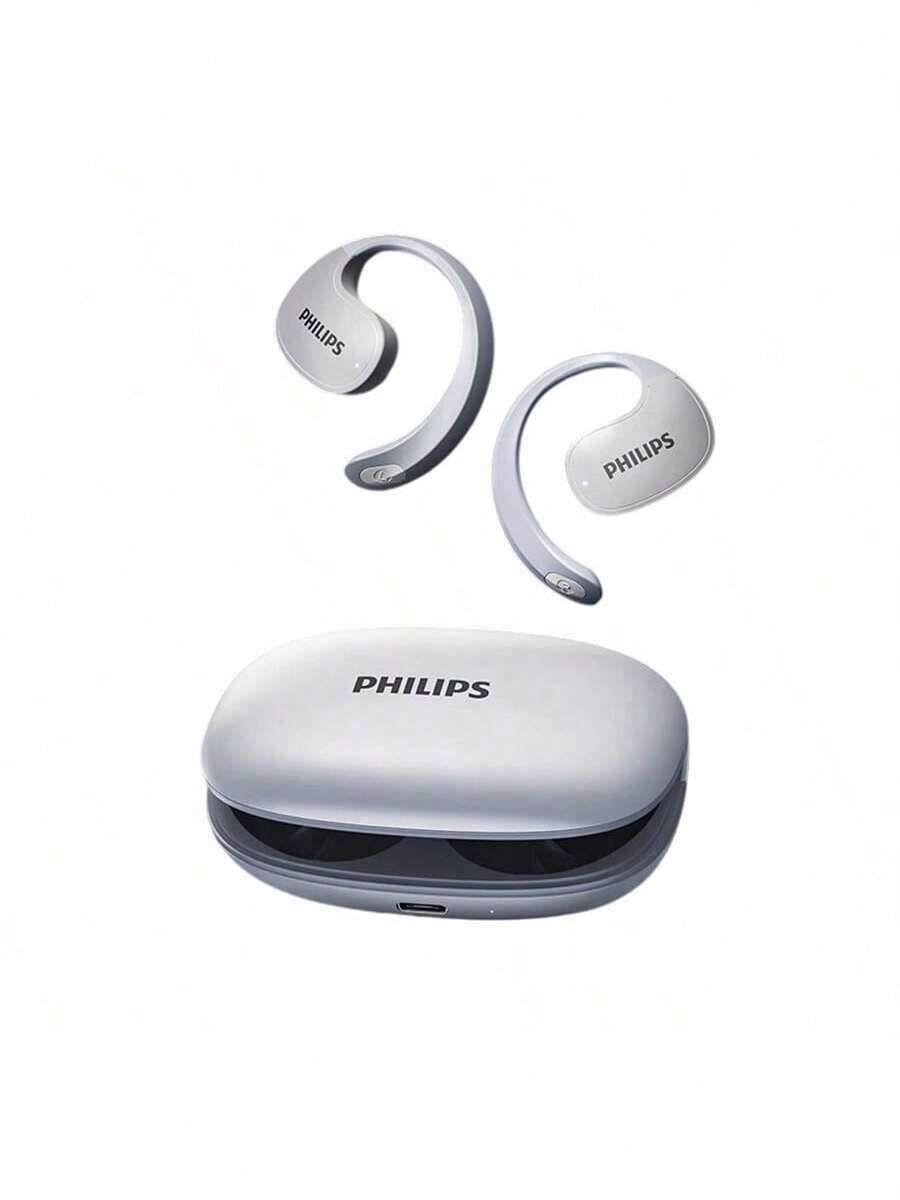 PHILIPS TAT2708 Bone Conduction Bluetooth Headset - Comfortable, Long-Lasting Wear Without Pain. AI-Powered Noise Reduction For Clear Communication. Perfect For Office Calls And Everyday Leisure. Beige - Beige - View 1