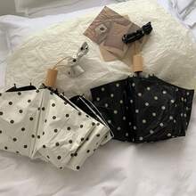 极简时尚波点两用伞，防晒防紫外线，适合日常户外防晒和雨天使用，春夏必备，伴娘礼物，房间装饰，卧室装饰，海滩，旅行，男女皆宜，度假，可爱小物，母亲节礼物，卧室装饰，花园，厨房装饰，夏季，海滩，旅行必备，房间装饰，软萌可爱，毕业季礼物 - 彩色 - 查看 12