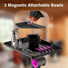 KINGSTEAM Carro de almacenamiento de herramientas para peluquería y belleza - Negro - Ver 5