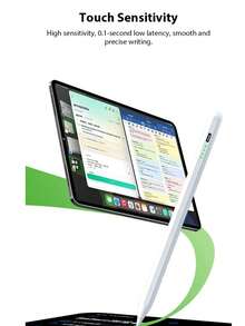 Este Stylus Capacitivo Universal é um Stylus Capacitivo Ativo para Telefones e Tablets. Feito de Liga de Alumínio de Alta Qualidade, Ele Vem com Duas Pontas Substituíveis e é Extremamente Durável. Ele Oferece Ampla Compatibilidade com Android e Apple iPads, Proporcionando Toque Preciso e Escrita Suave. Este Stylus Capacitivo de Alta Qualidade (Não Compatível com Tablets de Tela Resistiva e Eletromagnética) Não Requer Conexão com o Tablet.