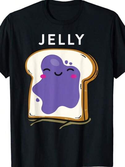 Peanut Butter and Jelly Matching Couple Shirts Cool Outfits T-Shirt  Kawaiis  Clothes Tops  Women Clothing  Graphic T Shirts