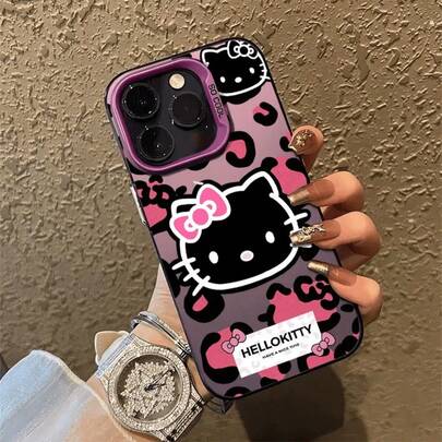 Cute Leopard Print Hello Kitty Pattern Mobile Phone Case Is Suitable For IPhone 7/ 8/ SE2/ SE3/ 7PLUS/ 8PLUS/ X/ XS/ XR/ XSMAX/ 11/ 11PRO/ 11PROMAX/ 12/ 12PRO/ 12PROMAX/ 13/ 13PRO/ 13PROMAX/ 14/ 14PRO/ 14PROMAX/ 14PLUS/ 15/ 15PRO/ 15PROMAX/ 15PLUS/ 16/ 16PRO/ 16PROMAX/ 16PLUS