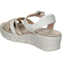 Amarpiés AMARPIES | Sandalias con Cuña Amarpies para Mujer – Sandalias de Verano en Color Blanco Hielo con Hebilla – Cuña Media y Cómoda – Con Plataforma – Estilo Casual – Versátiles – Modelo ABZ26552 - ✅ Entrega 24/72h a España (península) - Blanco - Ver 5
