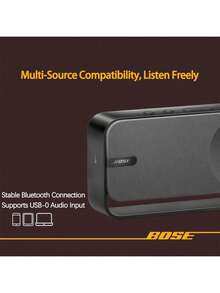 Bose Phiên bản nâng cấp SoundLink Home mini, loa mini nhỏ, âm thanh chất lượng cao, công nghệ màng kép cộng hưởng thụ động, kết nối Bluetooth ổn định, phụ kiện máy tính để bàn đẹp mắt, màu đen - màu đen - Xem 5