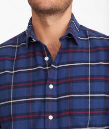Flannel Long Sleeve Button Down Shirthalloween - Dark Blue - View 4