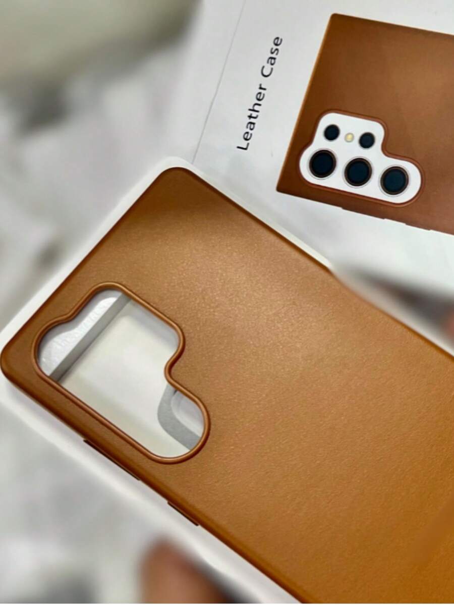 Induction Leather Case Compatible With S23 S24 S25 Plus And Ultra - Màu nâu  Mocha - Xem 1