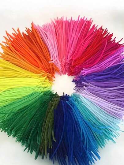 200pcs Multicolor Soft Bristle Cleaning Sticks, Flexible Bristle Rods, Gray Bristle Cleaning Sticks Crafts, Solid Color Bristle Rods, Bristle Cleaning Sticks Craft Materials, Bristle Cleaning Sticks Craft Bristle Rods, Fuzzy Bristle Cleaning Stick Brushes, Art Projects And Decorations, Handmade DIY Materials Twist Rods Densified Multifunctional Bouquet Gifts, Fuzzy Rods For DIY Crafts And Creative Projects, Suitable For Christmas, Graduation, Birthday, Christmas And Other Occasions