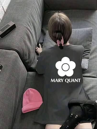 200g Pure Cotton T-Shirt 2025 Summer Ladies New Short Sleeve Pure Cotton Holiday Pattern Short Sleeve Round Neck Couple Wear Small Shirt Tops