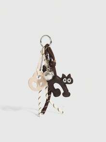 سلسلة مفاتيح عصرية، سلسلة مفاتيح السيارة، سلسلة مفاتيح بسكويت البريتزل، قلادة جرس، سلسلة مفاتيح إطار حساب، سلسلة مفاتيح قطة كبيرة العينين، سلسلة مفاتيح، حزام زخرفي من الحبل، مناسبة للفتيات والسيدات والمكتب والمدرسة، هدايا صغيرة للنساء، ترتقي بأسلوبك