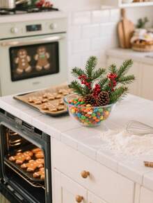 1/3/5/130 chiếc Cành trang trí Giáng sinh nhân tạo 11,41 inch - Cành quả mọng đỏ hỗn hợp, cành thông giả với quả thông phun sơn và lá cây nhựa ruồi, tạo nên những lẵng hoa và vòng hoa tuyệt đẹp, thích hợp cho trang trí ngày lễ mùa đông, trang trí ban công, trang trí hiên nhà, hoa mùa thu, trang trí phòng mùa thu, trang trí Giáng sinh, trang trí ngoài trời Halloween, nhà bếp, trang trí tựu trường, phòng tắm, đồ dùng cần thiết cho sinh viên đại học, quà tặng Giáng sinh, đồ nội thất sân vườn, quà tặng cho phù dâu. - Đỏ Xanh 1 - Xem 4