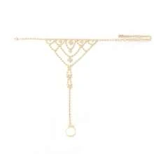 Elegant Multi-Layer Rhinestone Toe Ring Anklet Fashion Jewelry For Beach Holidays Foot Jewelry - 腳鍊 - 查看 10
