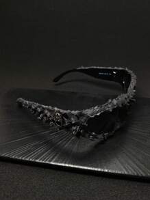 1 件骷髅装饰滴胶手工随机效果不对称复古波西米亚优雅派对镜框男女通用时尚眼镜