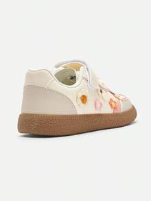 Balabala 2025年秋季新款女童低帮德国运动鞋，撞色设计 - 米白 - 查看 5