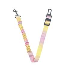 1 PC Pink Blue Purple Green Gradient Color Dog Safety Traction Lanyard For Controlling Explosive Cat Dogs' Movement, Pet Car Seat Belt With Traction Lanyard Window Locking Mechanism, Retractable Safety Belt For Dogs,Retractable Safety Belt For Dogs,Suitable For Taking A Car Ride In The Back Seat For Outings.