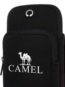CAMEL CROWN Unisex löpararmbandshållare, armbandsväska för utomhussporter - Svart - Visa 2