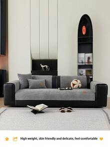 1 pieza Cojín de sofá de chenilla jacquard, adecuado para todas las estaciones, estilo minimalista moderno, amigable con las mascotas, resistente a las manchas y antideslizante, cubierta de sofá impermeable y resistente a los arañazos para sofá en forma de L y sofá de 1/2/3/4 plazas (se vende individualmente)