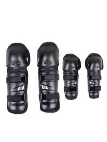 Rodilleras Coderas Motociclista Y Bicicletas Protección 4 Pz - Negro - Ver 6
