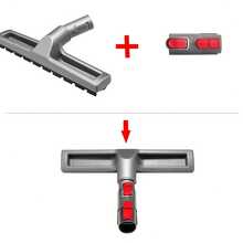 Premium Horsehair Dust Brush Attachment For Vacuums - Compatible With V6, V7, V8, V10, V11, V15, DC59 & More - 29.97cm Floor Cleaning Tool With Red Bristles & Gray Handle, Ergonomic Design | Durable Construction - Multicolor - View 4