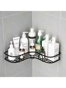 1pc Bathroom Shelf, Shower Caddy Rack, Bathroom Kitchen No Punching Triangle Storage Rack,Punch-Free Bathroom Storage Rack, Kitchen Storage Utensils, Room Decorations, Can Be Used To Store Cleaning Brushes, Cleaning Cloths, Cleaning Agents, Etc., Suitable For Kitchens, Restaurants, Parties, Gatherings, Gifts For Friends, Family Gifts, Christmas Decoration Gifts., Home Decoration, Christmas Gifts, Home Gifts, Room Decoration
