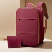 Myco 瑞安航空登机箱，飞机背包，40x20x25厘米单肩包，轻便女士旅行背包，2025新款极简设计，适合中学生、旅行、徒步、装笔记本电脑，尼龙材质，男士返校礼物 - 彩色 - 查看 14