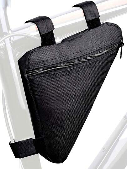 自行车三角包前梁三角包骑行装备公路车/山地车前梁包大容量骑行装备防水自行车前管车架包大容量自行车包适合日常骑行旅行、骑行运动