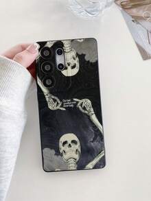 1pc Matte & Letter Graphic Double-Sided Protective Phone Case, Compatible With IPhone, OPPO, Vivo And Other Android Models, Ideal Gift For Boyfriend/Girlfriend - Multicolor - View 3