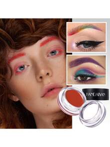 1PC HANDAIYAN Tinted Styling Brow Gel, Waterproof & Long Lasting 2-In-1 Eyebrow & Eyelash Tinted Pomade, Fluffy Natural Effect With Double-Ended Brush, Makeup For Party & Music Festival - Multicolor - View 2