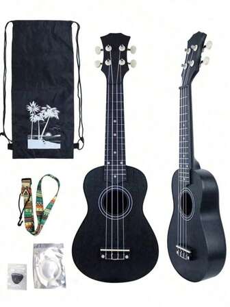 Soprano Ukulele For Beginners 21 Inch Bright Face Acoustic Gift Adult Kit Accessories Eucalyptus Eucalyptus Family Rainbow Seriebright Fac It Is Very Suitable For Family As A Birthday Present.